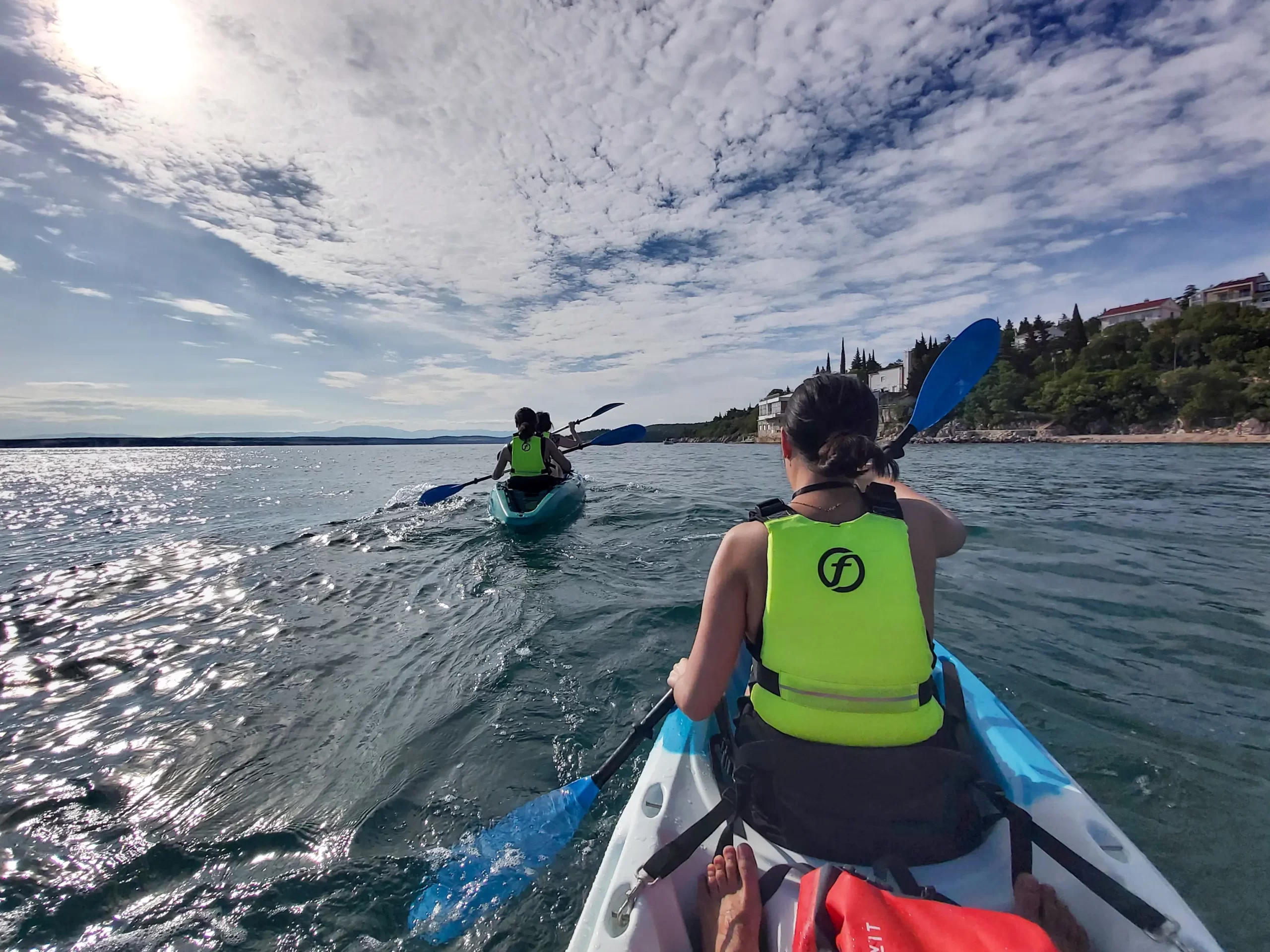 Group of people renting a Kayak in Crikvenica