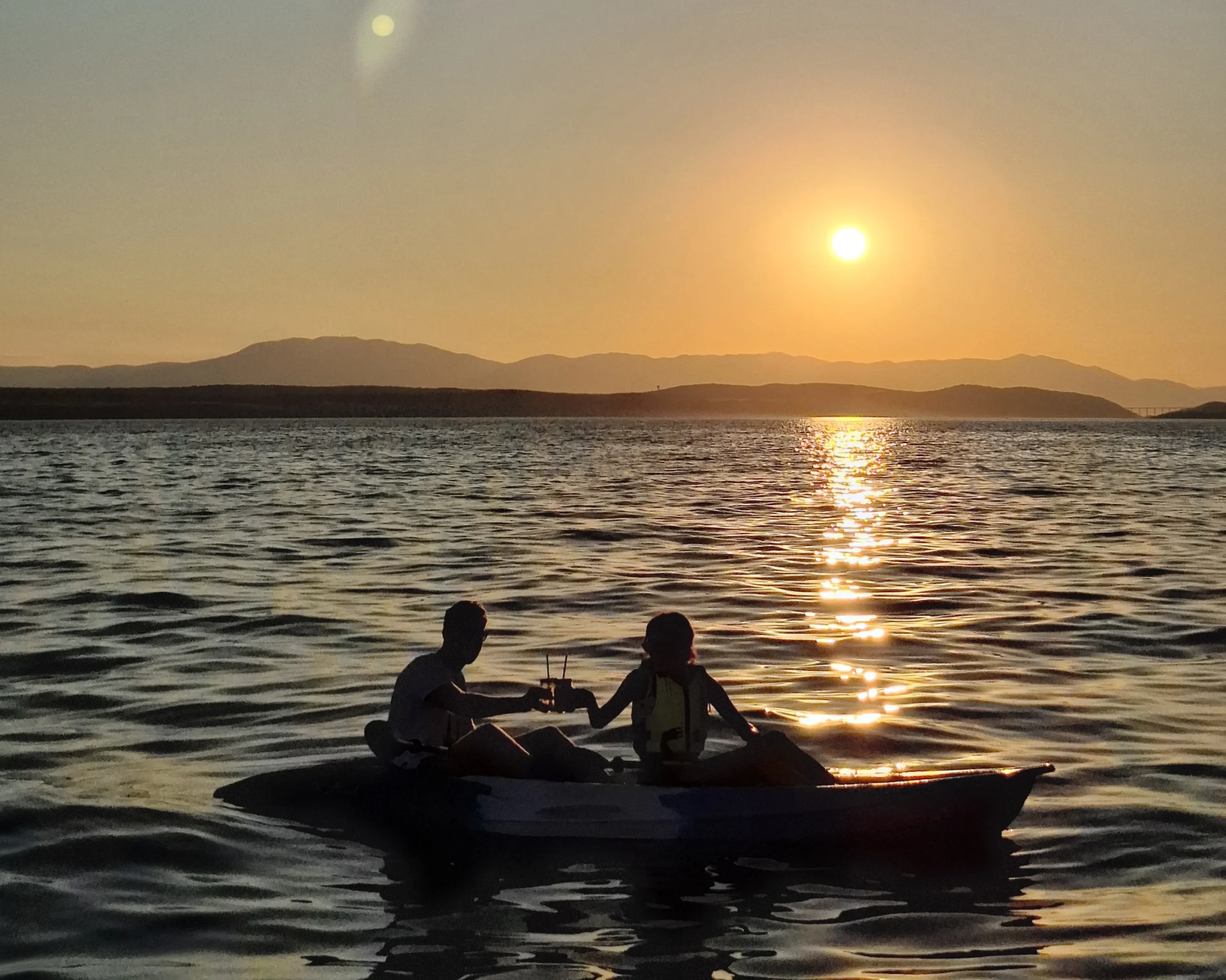 Couple on a kayak tour in Crikvenica