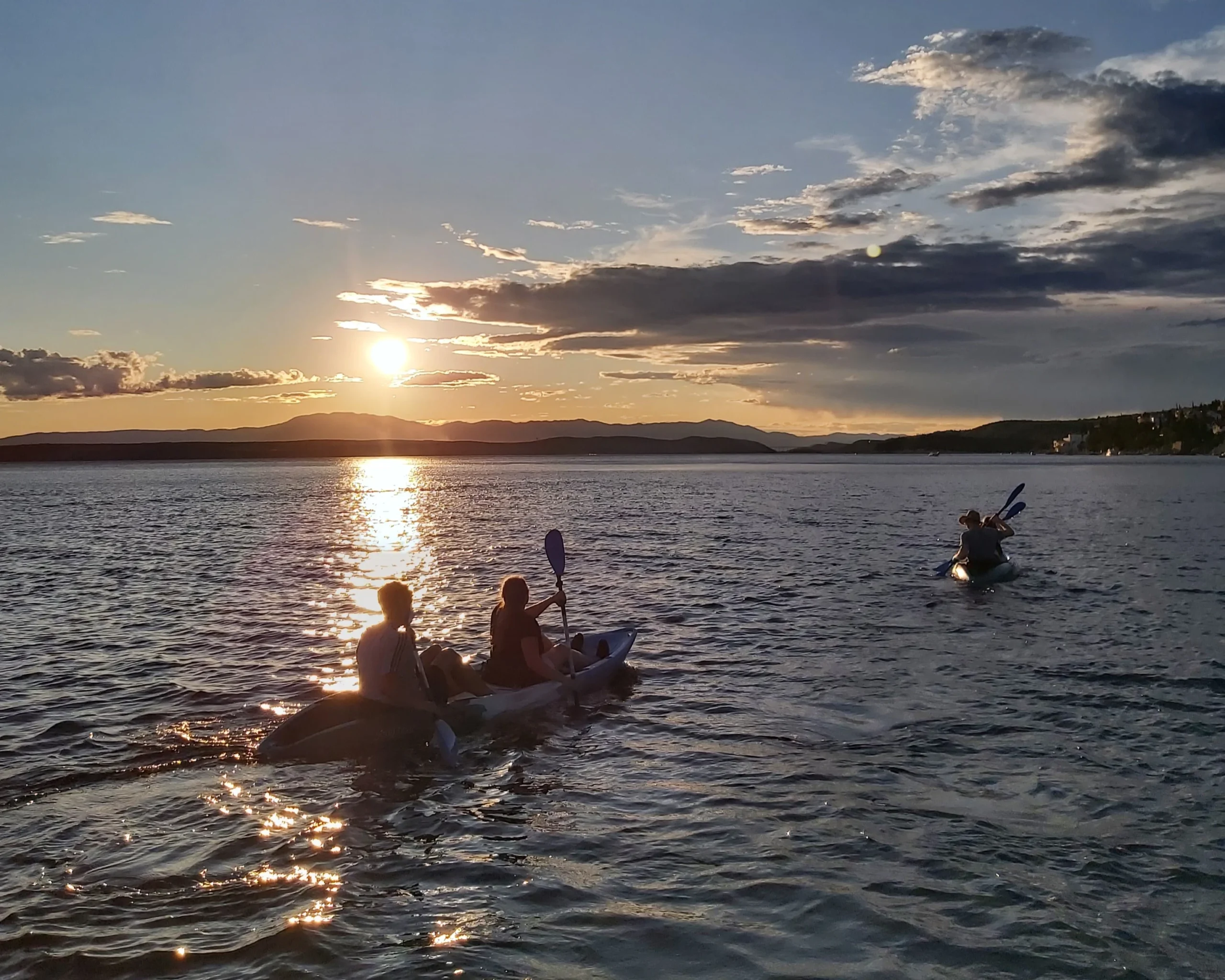 Sunset kayak ride in Crikvenica